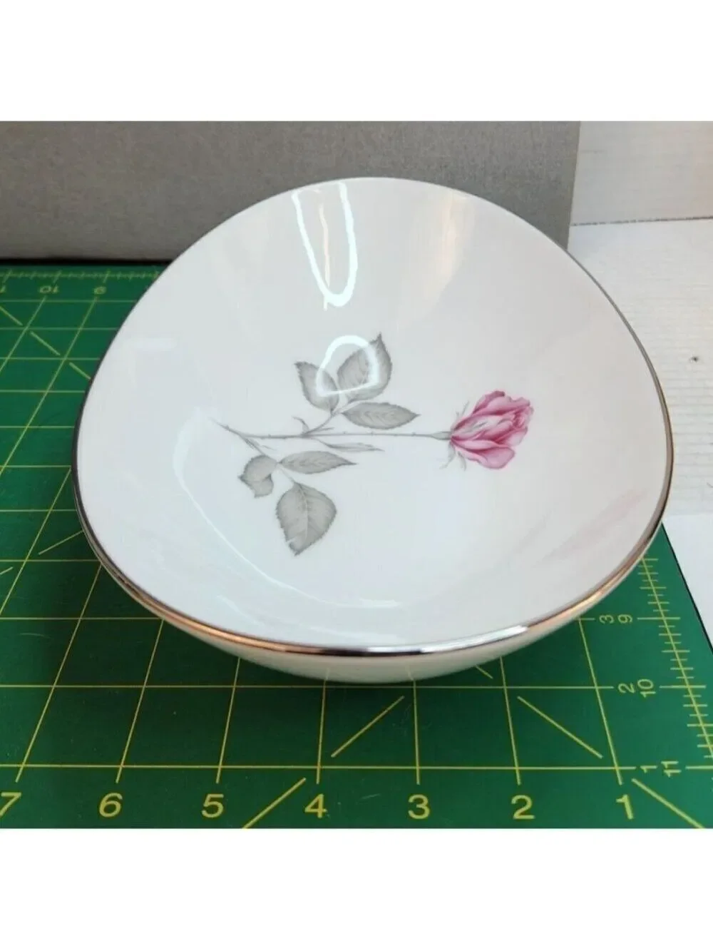 Vintage Zylstra Rose Selected Fine China Oval Serving Bowl Made in Japan